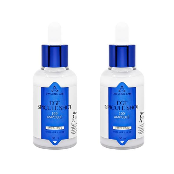 3W CLINIC LAB EGF Spicule Shot 100 Ampul 50ml  (3 opties) #Ampoule 50ml x 2pcs blue