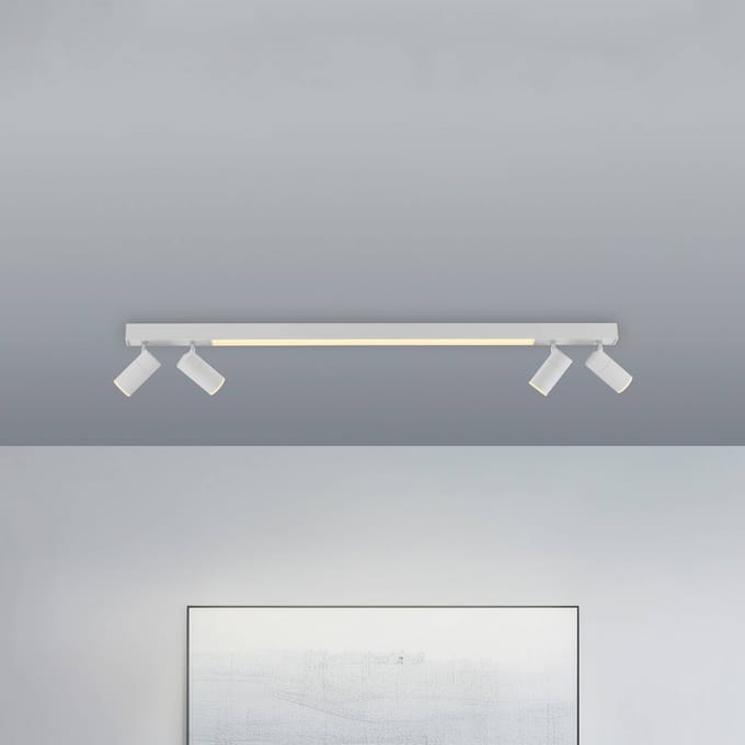 LED plafondlamp PURE Lines, 120 cm, wit, CCT, afstandsbediening