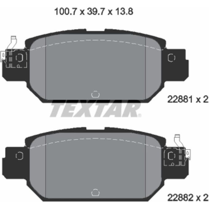 Remblokset TEXTAR 2288101,