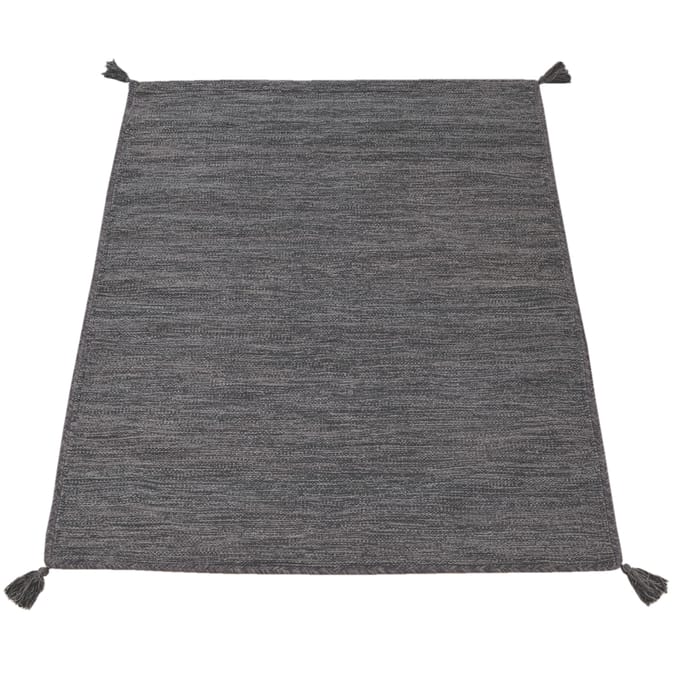 Handgeweven tapijt Kilian grijs  60x110 cm