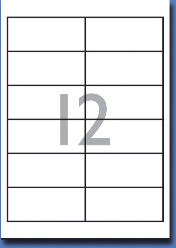 Decadry Etiketten / Labels 97.0 x 42.3mm - 100 vel