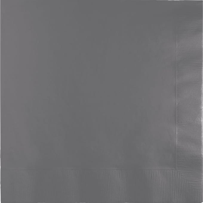 50 grijze servetten, 2-laags, 33x33 cm