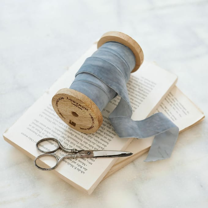 LOBERON Fluwelen lint Andaris blauw