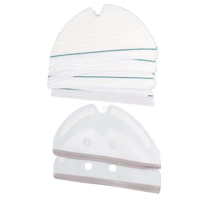 Kit Support Chiffon Mop Balai Laveur Support Chiffon Mop Jetable Plaque pour Xiaomi Roborock S6 S5max E35 E2 white