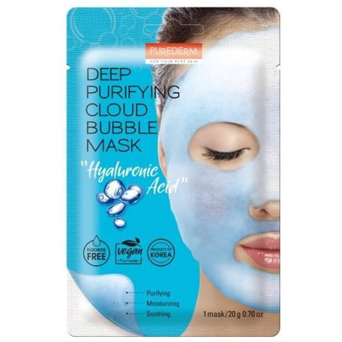 Purederm Bubbelende Gezichtsmasker Vegan Hyaluronzuur 20G