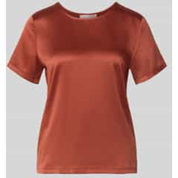 regular fit blouse van satijn