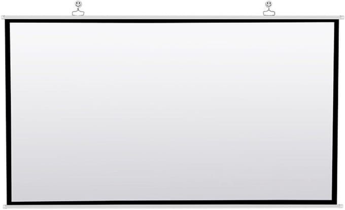 Projectiescherm - Beamerdoek - Thuisbioscoop Creëren - Draagbaar en Opvouwbaar - 72 inch - Wit