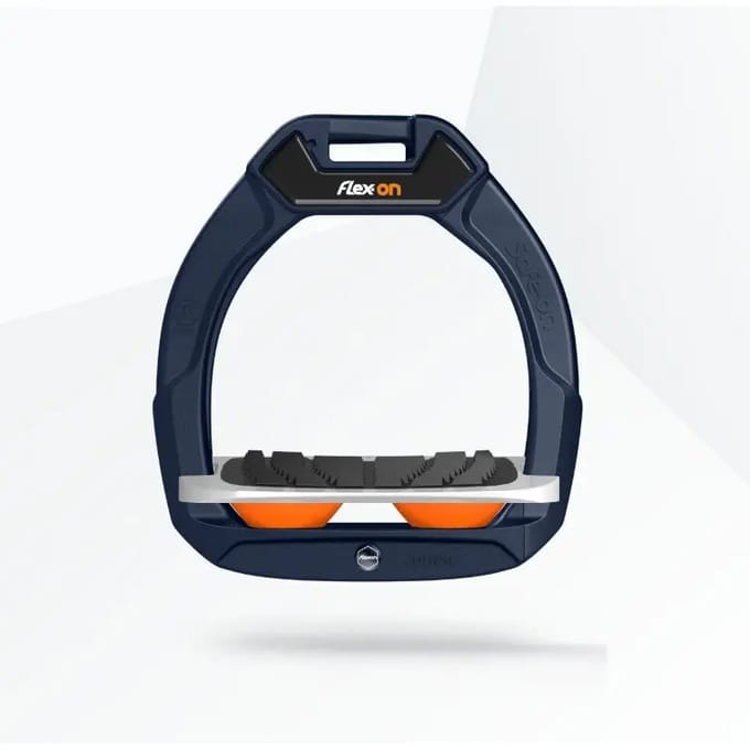 Veiligheidsstijgbeugels Ruiter Grip Marine/Grijs/Oranje kind Flex-On Safe-On