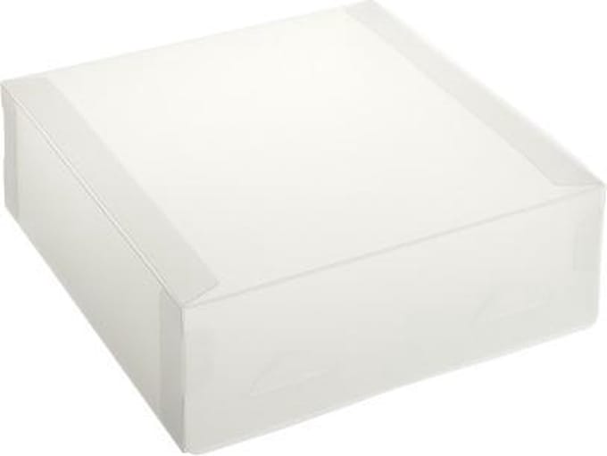 Cadeauverpakking transparant plastic doosjes 15x15x5cm WIT (10 stuks)