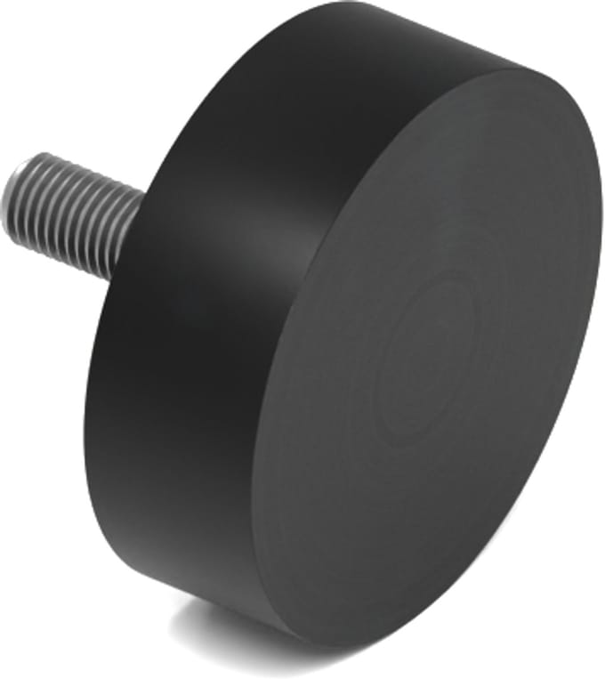 Rubbermagazijn - Trillingsvoet - Type D - 75x25mm - M12 - Set 5 stuks