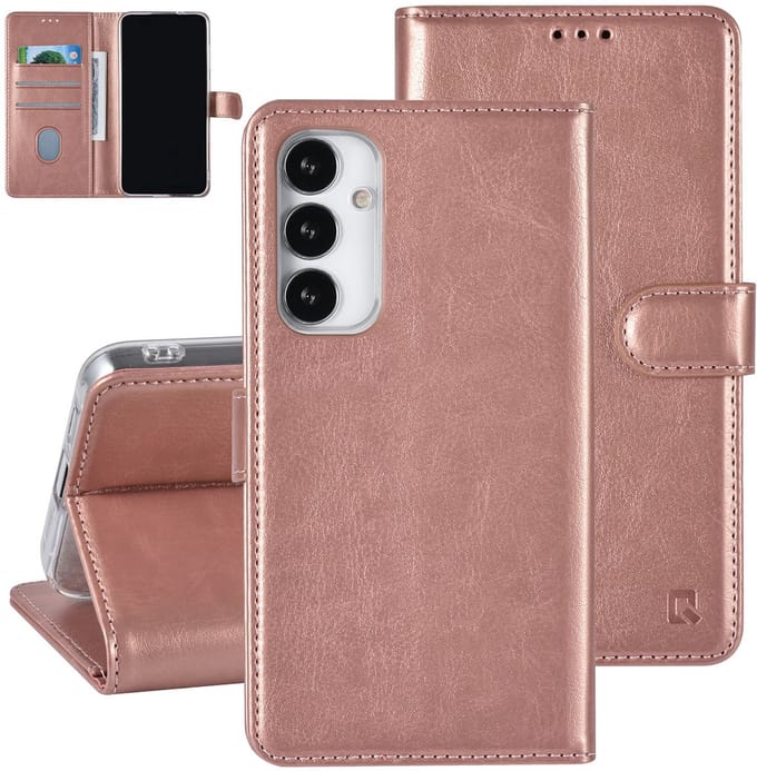 UNIQ Accessory Galaxy S23 FE Book Case hoesje Pasjeshouder - Rose Gold