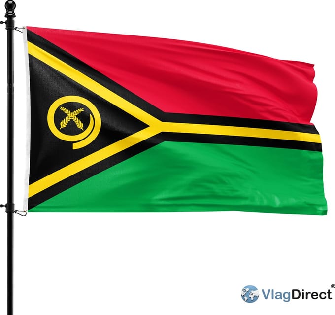 VlagDirect - Vanuatuaanse vlag - Vanuatu vlag - 90 x 150 cm