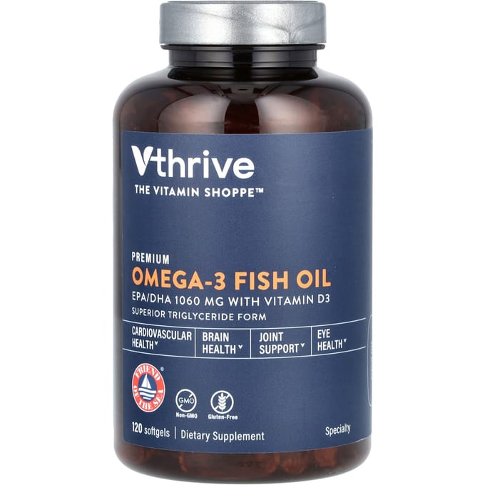 Premium Omega 3 Visolie, 120 Softgels