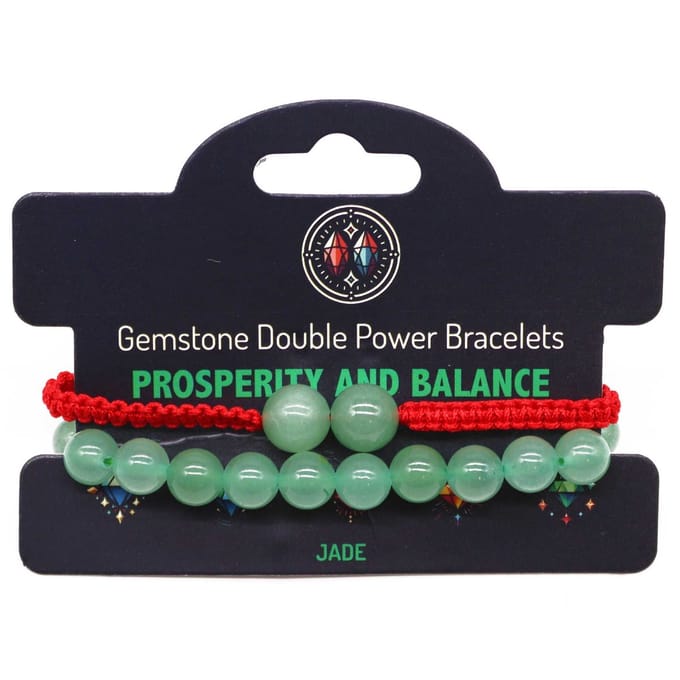Edelsteen Dubbele Kracht Armbanden - Jade