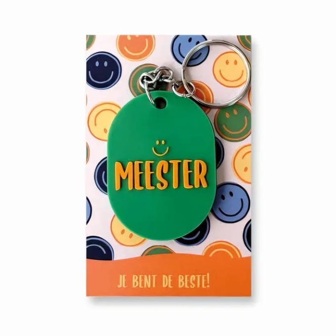 Sleutelhanger meester - school - leerkracht