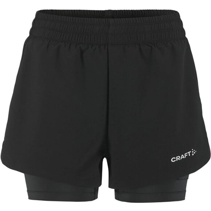 CRAFT ADV ESSENCE 2-IN-1 SHORTS 2 W Dames Sportbroek - Zwart