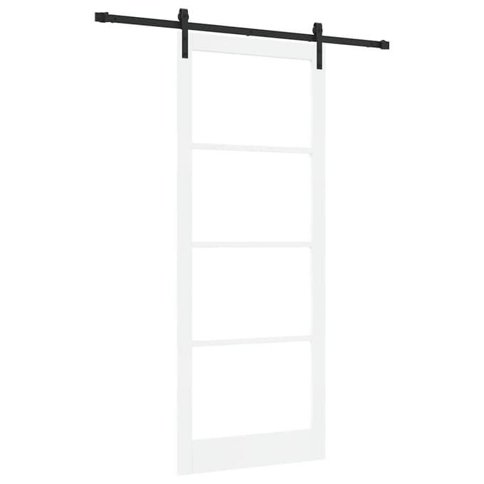 vidaXL - Schuifdeur - ORKDAL - Wit - en - Zwart - 93 - x - 232 - cm