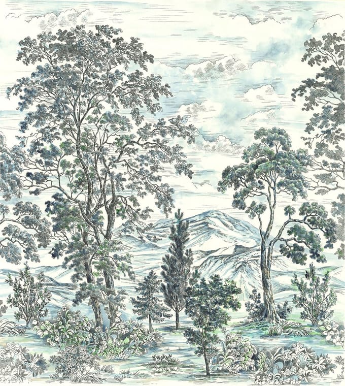 Fotobehang High Trees - Meerkleurig - 2,80m X 250cm