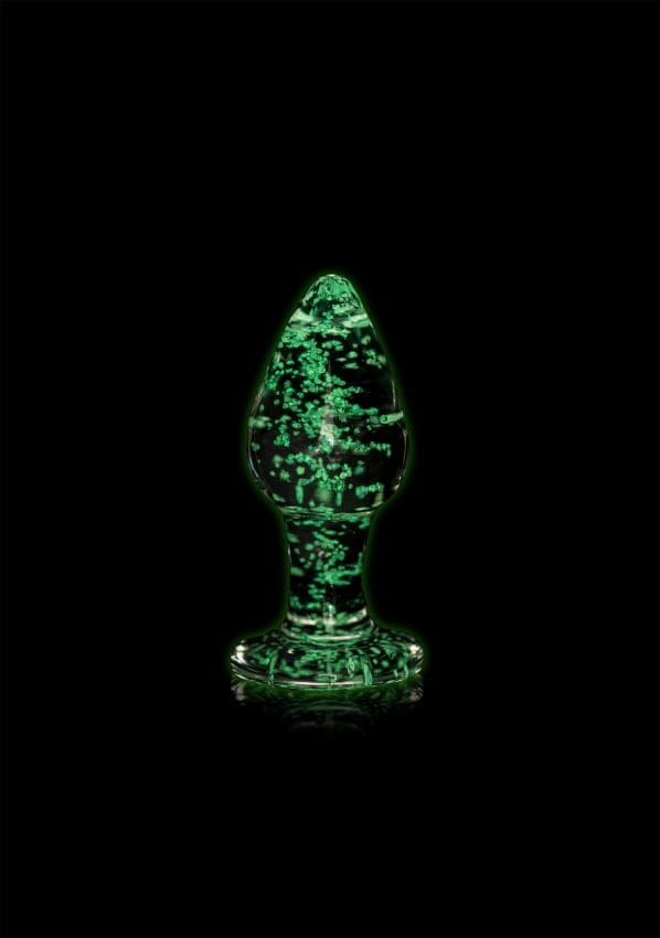 Shots - Ouch! Glazen Butt Plug - Medium clear