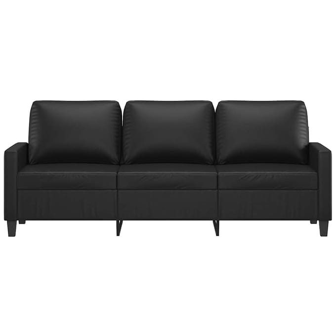 vidaXL - Driezitsbank - 180 - cm - kunstleer - zwart