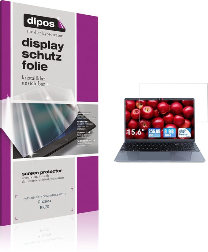 dipos – 2x Beschermfolie geschikt voor Ruzava RK70 | Krasbestendige & heldere Screenprotector Ultra-Thin