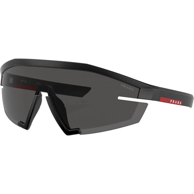 Lunettes de soleil Prada Logo Bras Nylon Forme Irrégulière Lunettes de soleil Unisexe Noir PS03ZS1BO06F Basic Packaging-Dust Bag+Box black
