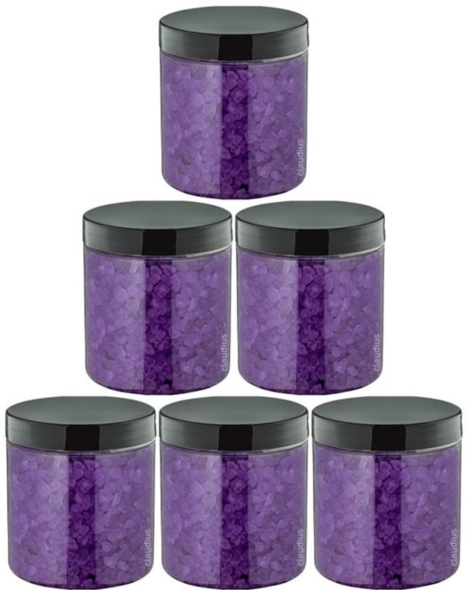 Claudius Badzout Lavendel - 300 gram - Pot met zwarte deksel - set van 6 stuks