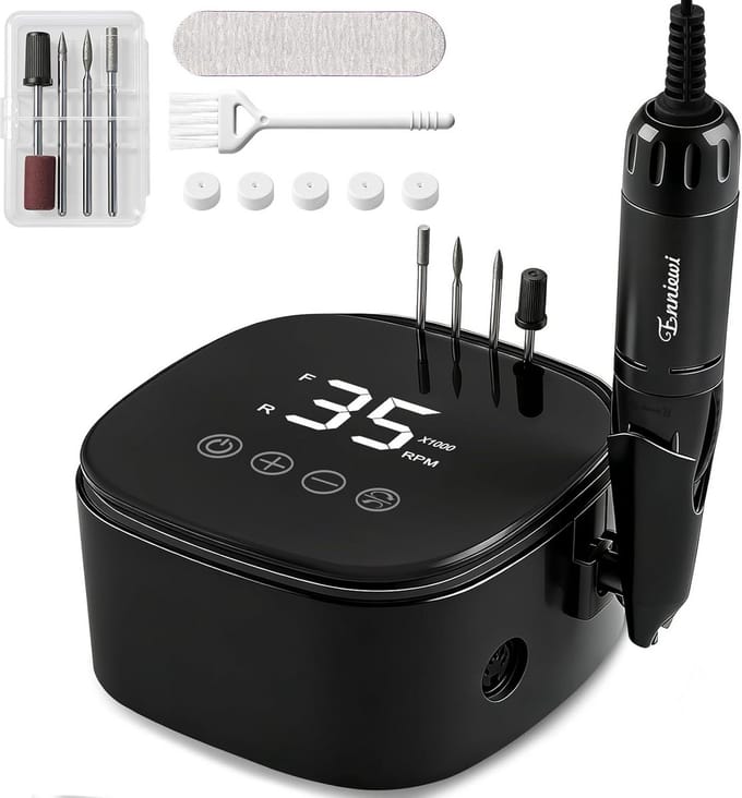Professionele Nagelfrees voor Manicure en Pedicure - Zwart