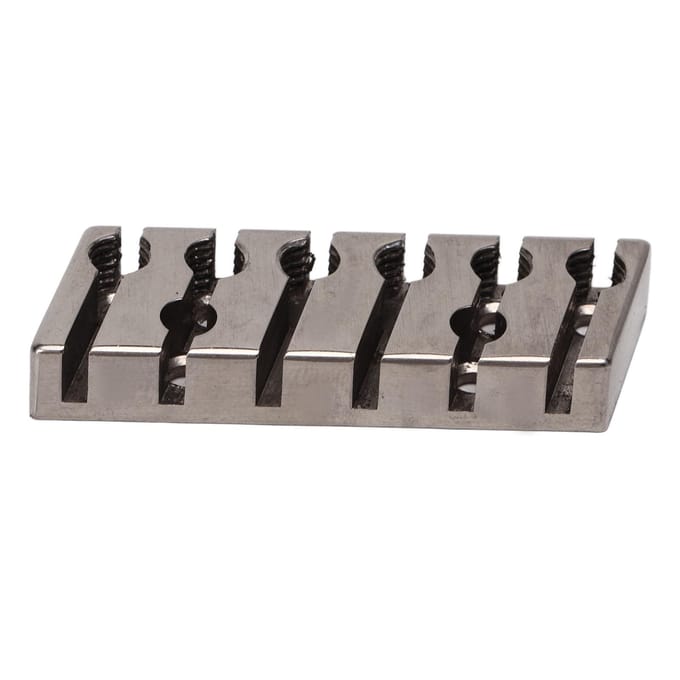 String Locking Nut 42mm Professioneel Zilver Metaal 6-snarige Locking Nut voor Headless Elektrische Gitaar gray
