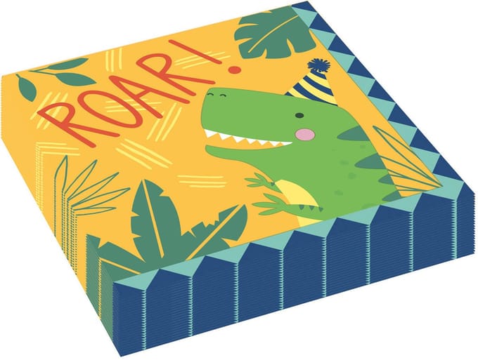 Amscan by Riethmuller - Riethmüller - Servetten - Happy Dinosaur - (16 stuks)