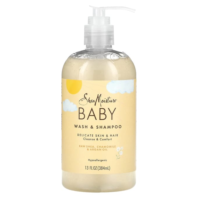 Lait de Toilette & Shampoing Bébé à l'Encens & à la Myrrhe, 384 ml (13 oz liq.) beige
