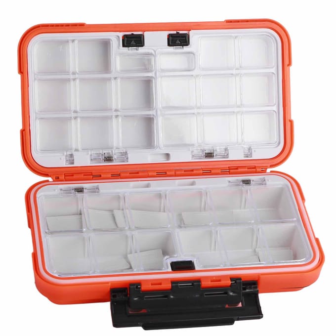ABS Waterdichte Visgerei Doos Aas Kunstaas Haken Opbergkoffer Organizer Container AccessoireL geel