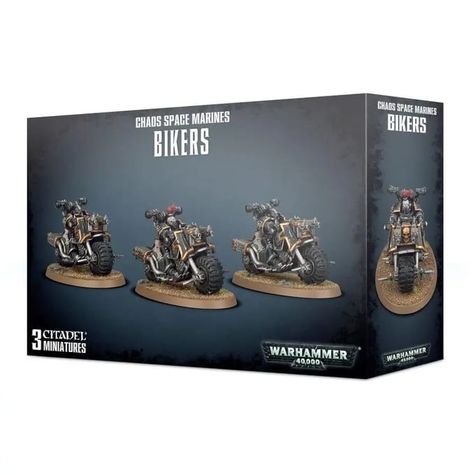 Beeldje Games Workshop Warhammer 40k - Space Marine du Chaos Motards