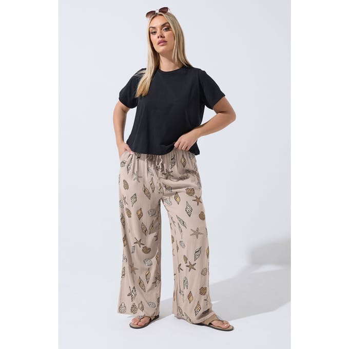 Limited Collection Naturelbruine Luipaardschelpenbroek Size 48