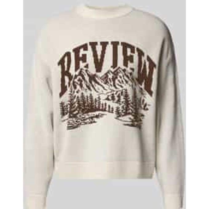 Gebreide pullover met opstaande kraag