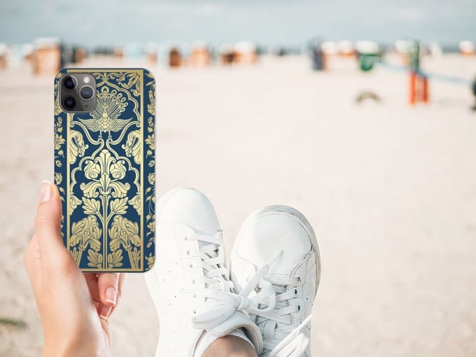 Apple iPhone 11 Pro Max TPU Case Beige Flowers