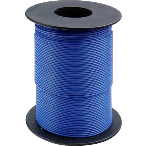 Donau Elektronik 119-12 Draad 1 x 0.14 mm² Blauw 100 m