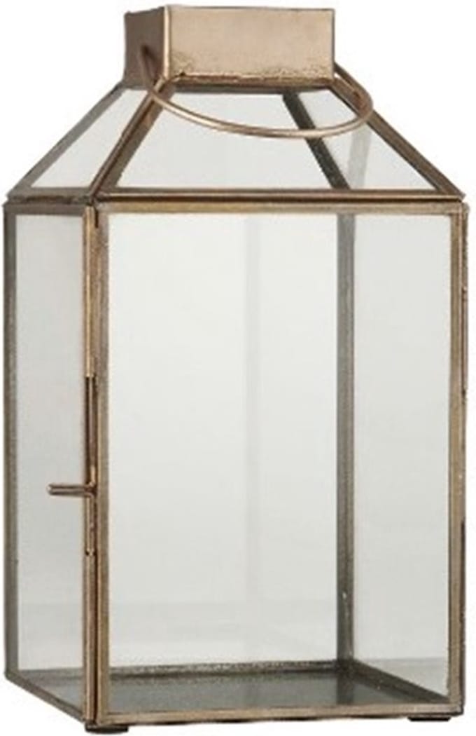 IB Laursen Lantaarn Messing & Glas 25.5 x 13.5 x 13.5 cm
