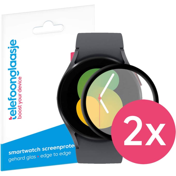 Duopack: Samsung Galaxy Watch5 screenprotector gehard glas - 40mm