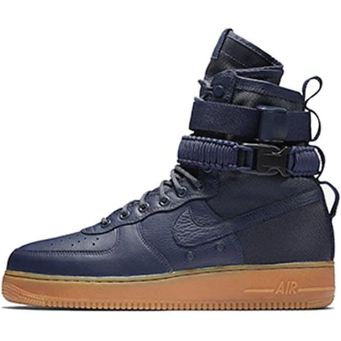 Nike Sf Air Force 1 High Navy Gum 864024-400 44 black