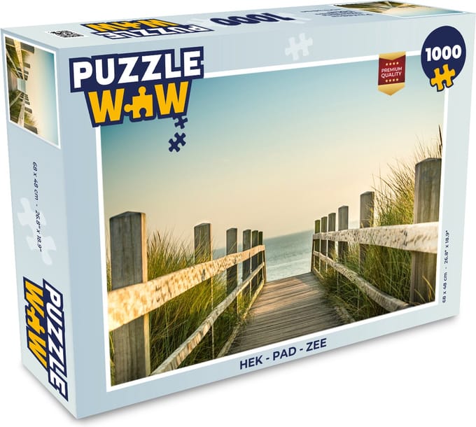 Puzzel Hek - Pad - Zee - Legpuzzel - Puzzel 1000 stukjes volwassenen