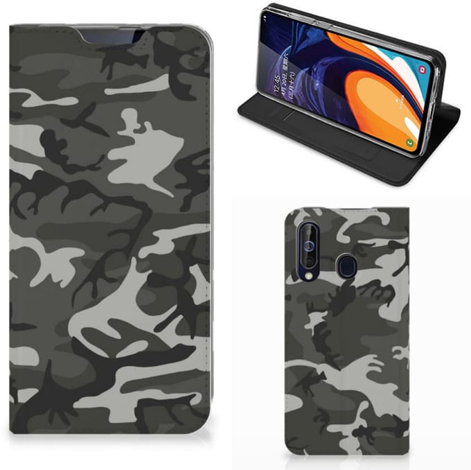 Samsung Galaxy A60 Hoesje met Magneet Army Light