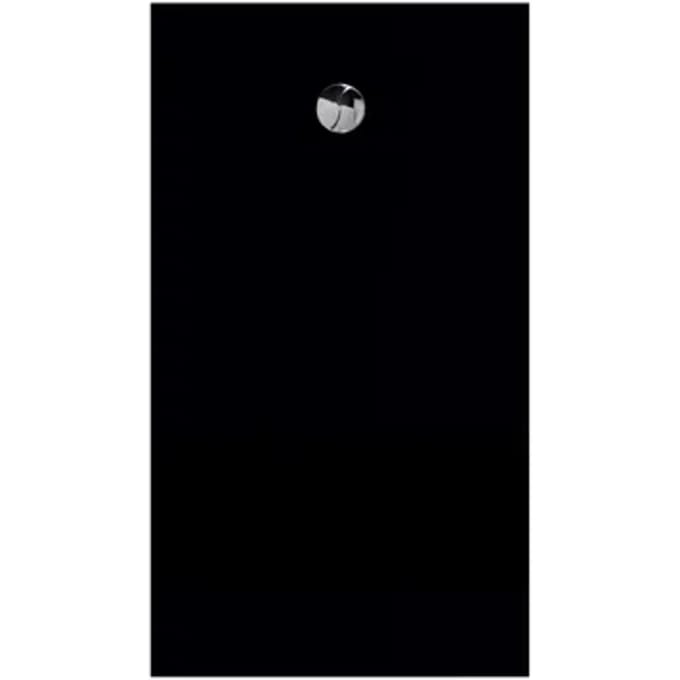 Allibert - Douchebak - Karbon 160 X 90 Cm - Polybeton - Zwart