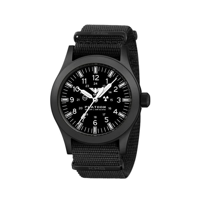 KHS - KHS.PLABSSF.NB - Polshorloge - Heren - PLATOON Black Steel Solar
