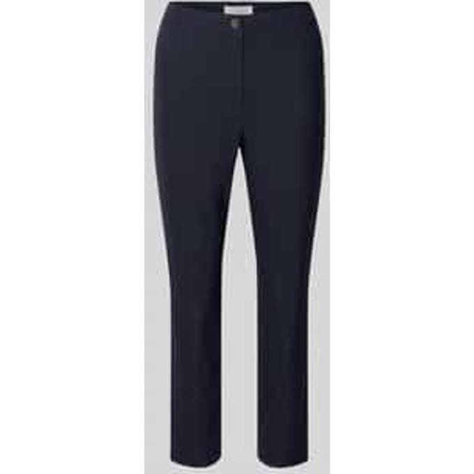 slim fit stoffen broek in verkorte pasvorm