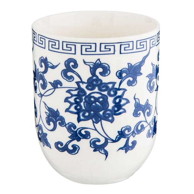 Clayre & Eef Mok 100 ml Blauw Porselein Bloemen
