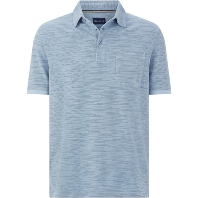 Babista herren Poloshirt - 72/74 - blauw - Plus Size