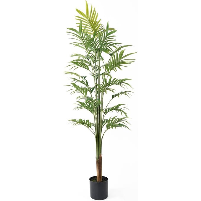 Present Time Kunstplant Gold Palm Tree Large - Groen - 65x65x160cm - Modern