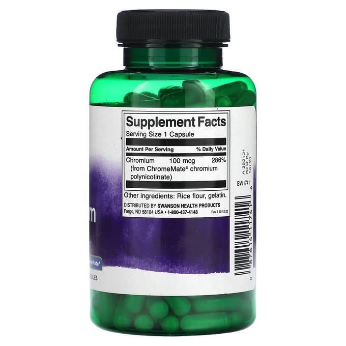 Gtf Chroom, 100Mcg, 200 Capsules