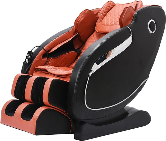 Massagestoel - Zero Gravity - Leer - Infrarood rollers - Bluetooth & Speakers